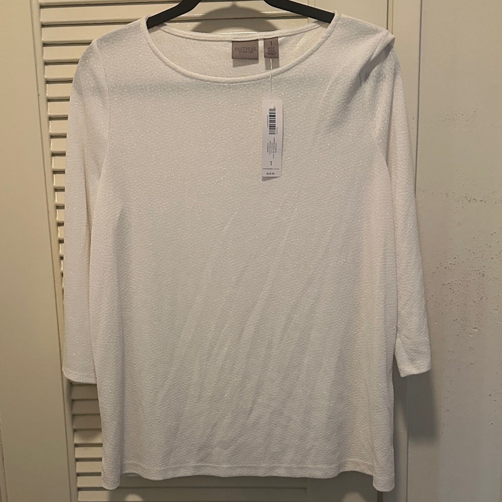 Chico's White Long Sleeve Top